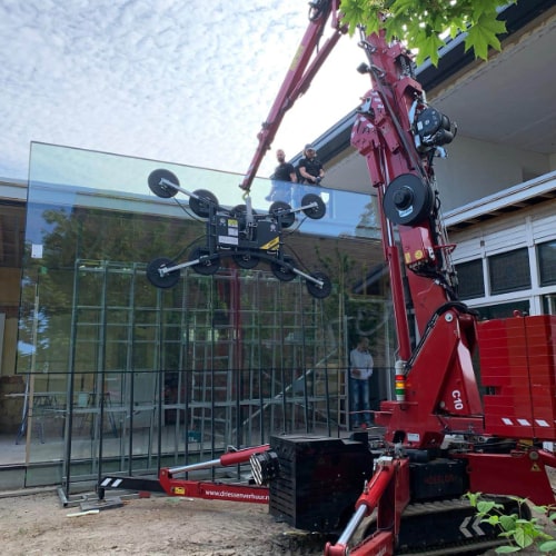 Glassauger mit schwerer Glasscheibe Glassauger mit schwerer Glasscheibe